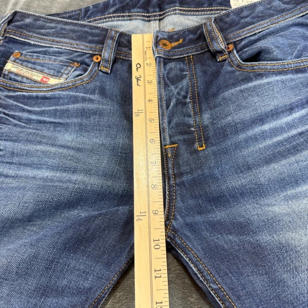 Diesel Men's Bootcut Jeans in Faded Blue Wash
